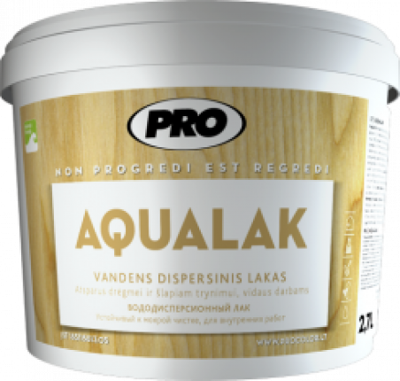 PRO - Лак AQUALAK для древесины.
