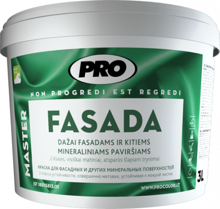 PRO - Краска FASADA для фасадов